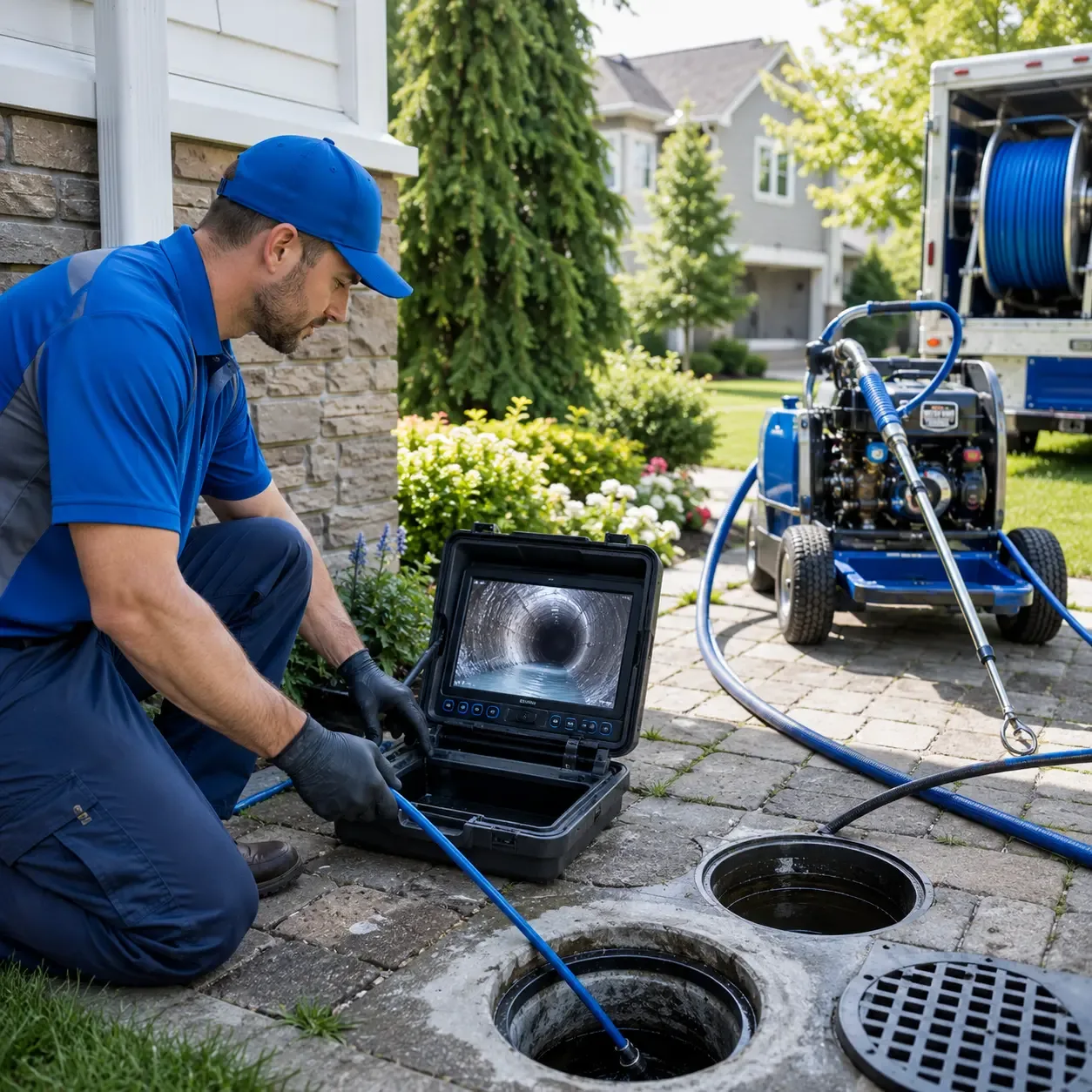 Outdoor drain cleaning professionals serving Santa Fe, TN